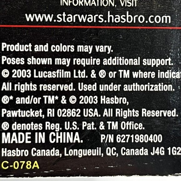 New CHEWBACCA STAR WARS Unleashed Hasbro 2003 Action Figure NIB 13” Huge Package - Picture 4 of 4